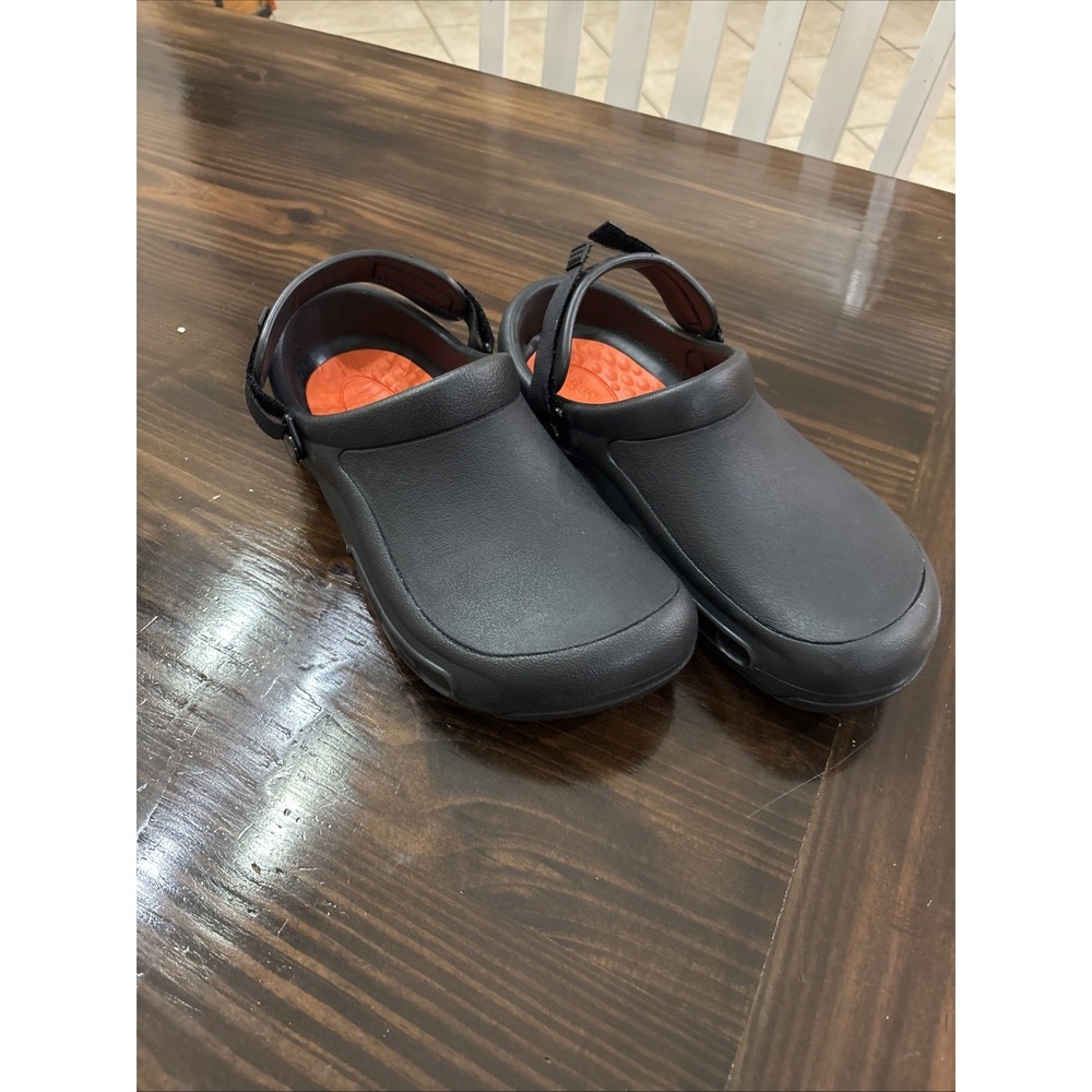Crocs Bistro Pro LiteRide Work Clogs Black Slip Resistant Shoes Mens 9 Womens 11